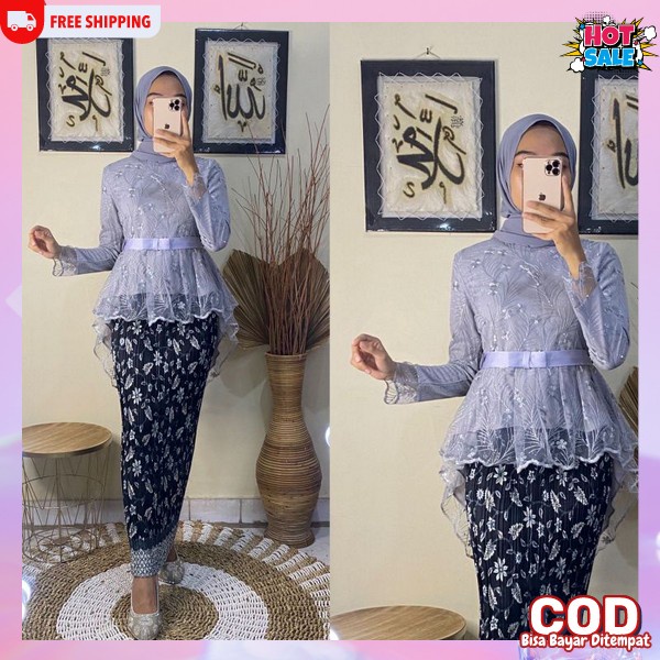 Kebaua Brukat Termurah Pakaian Jawa Wanita Baju Adat Moderen Kebaya Modern Terbaru 2023 Kwbaya Wisud