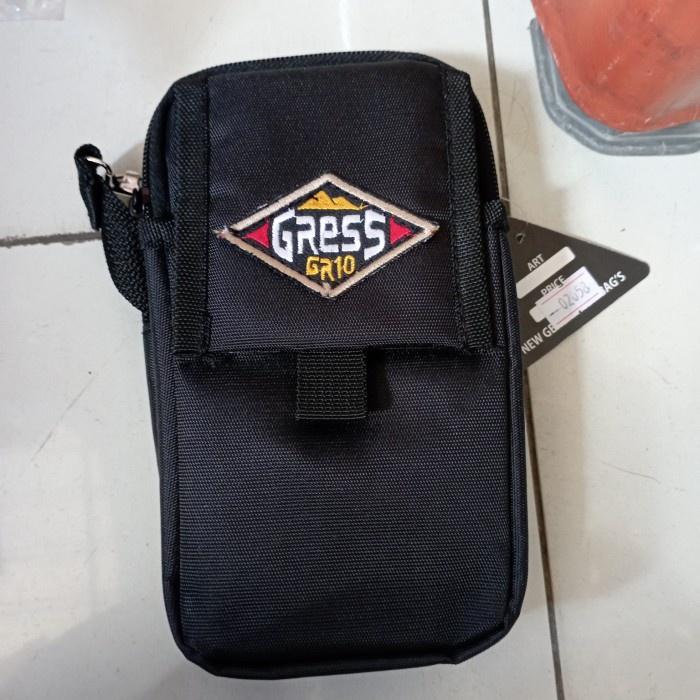 tas selempang pria Tas Selempang Pria GRESS mini-tas hp-tempat hp-tas hp sabuk TERMURAH - Gambar 2(K