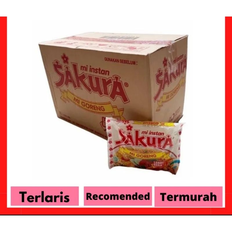 

MIE INSTAN SAKURA GORENG 1DUS ISI40 PCS