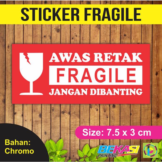 

Terlaris Sticker Fragile Waterproof Ukuran 3 X 7.5 Cm Terbaik