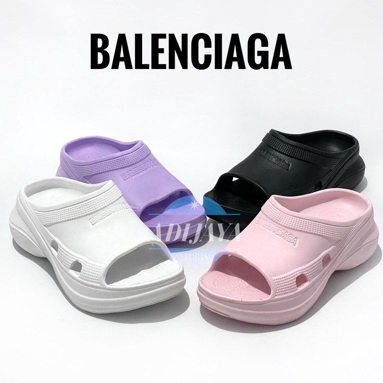 Terlaris.. Sandal Balenciaga x Crocs Sandal Balenciaga Wanita Sandal Crocs
