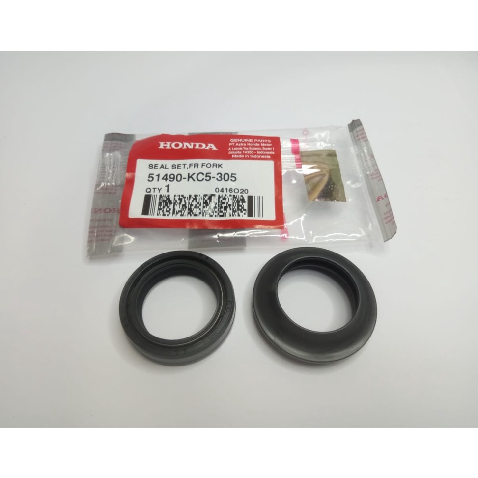 Harga Termuraah.. ORIGINAL  AHM SEAL SHOCK + PLUS SEAL ABU SHOCK DEPAN KC5 ASLI ORI HONDA HGP ORI AS