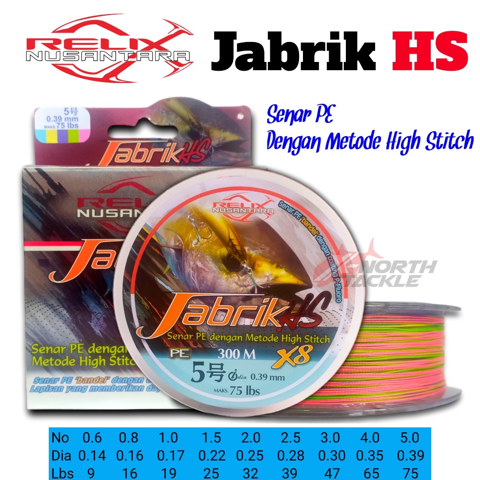 Harga Bersahabat.. SENAR PE JABRIK HS X8 JABRIK 200 METER JABRIK 300 METER PE RELIX NUSANTARA