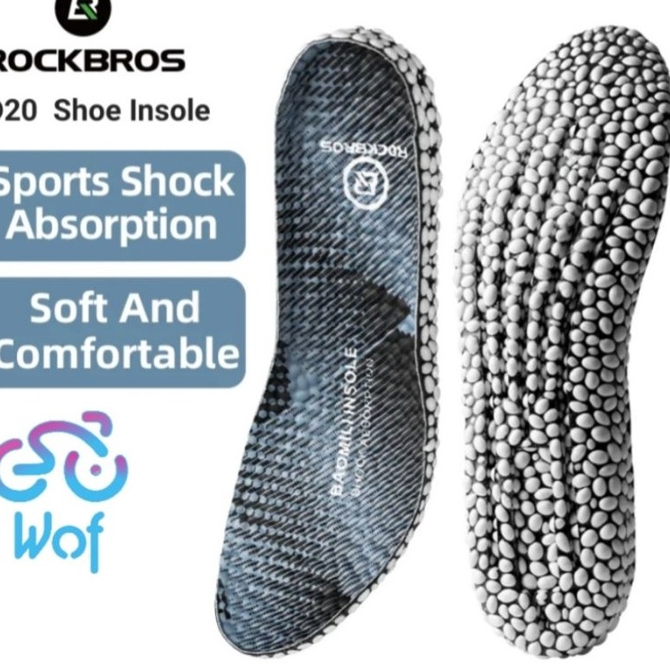 Termurah dan terbaik ROCKBROS D20 Shoes Insoles Comfortable Boost Running Sport Cycling Bicycle Bike