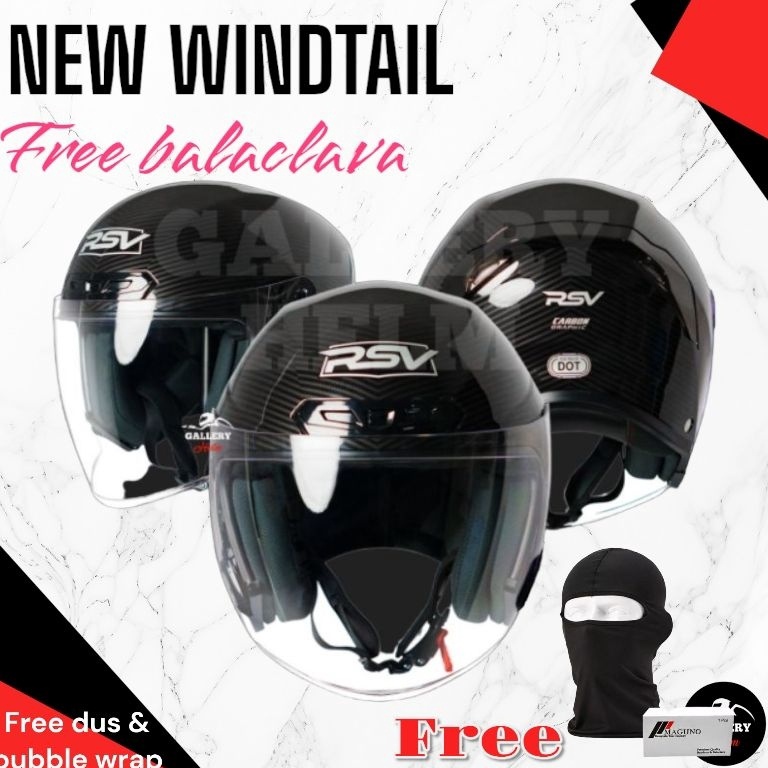 Terbaru.. HELM RSV NEW WINDTAIL | HELM RSV NEW HALF FACE