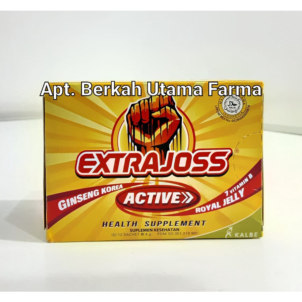 Extra joss ACTIVE box isi 12 sachet
