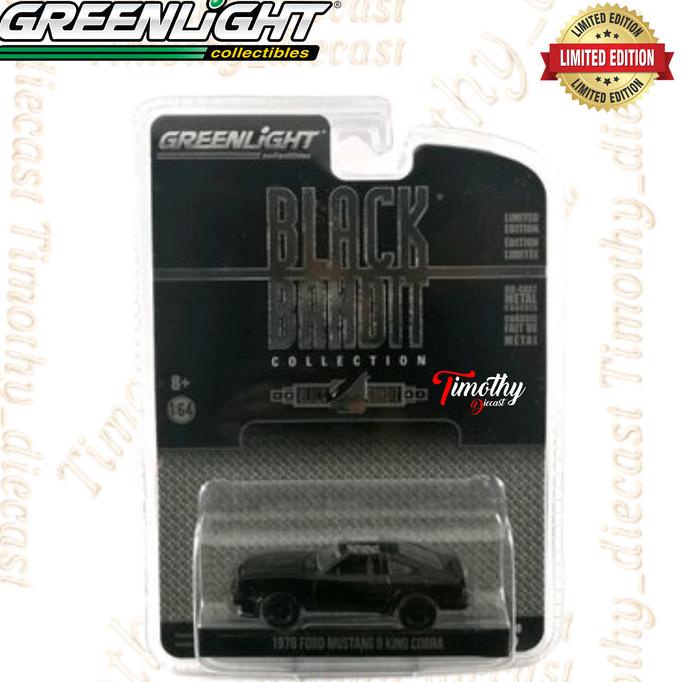 Greenlight 1978 Ford Mustang II King Cobra Black Bandit Limited