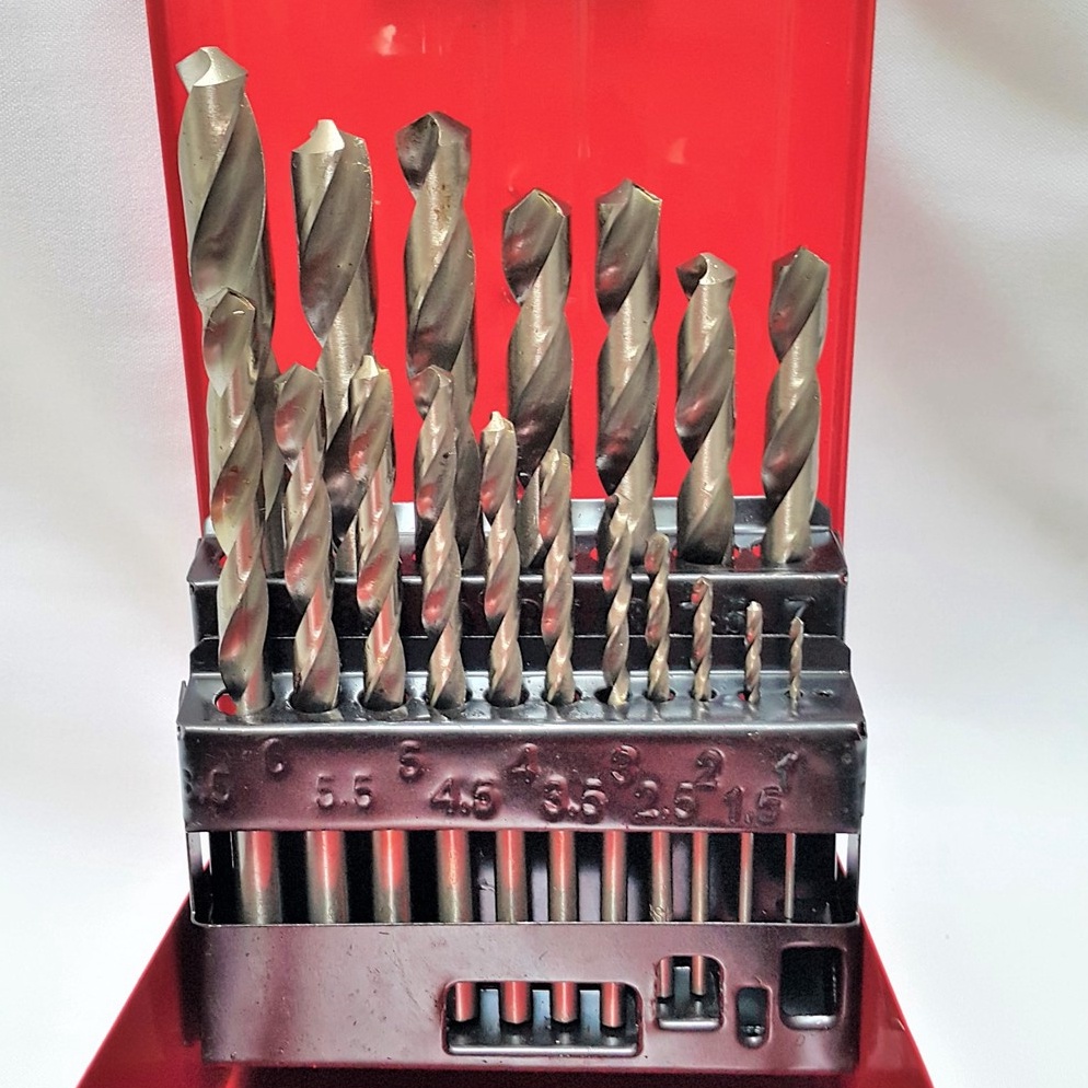 TERBAIK. Kugel Drill Bit HSS 19 pcs/set - Kugel Mata Bor Besi HSS 19 pcs/set