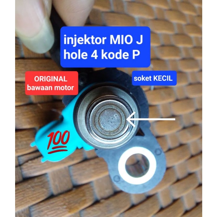 Injektor MIO J soket kecil ORIGINAL hole 4 kode P