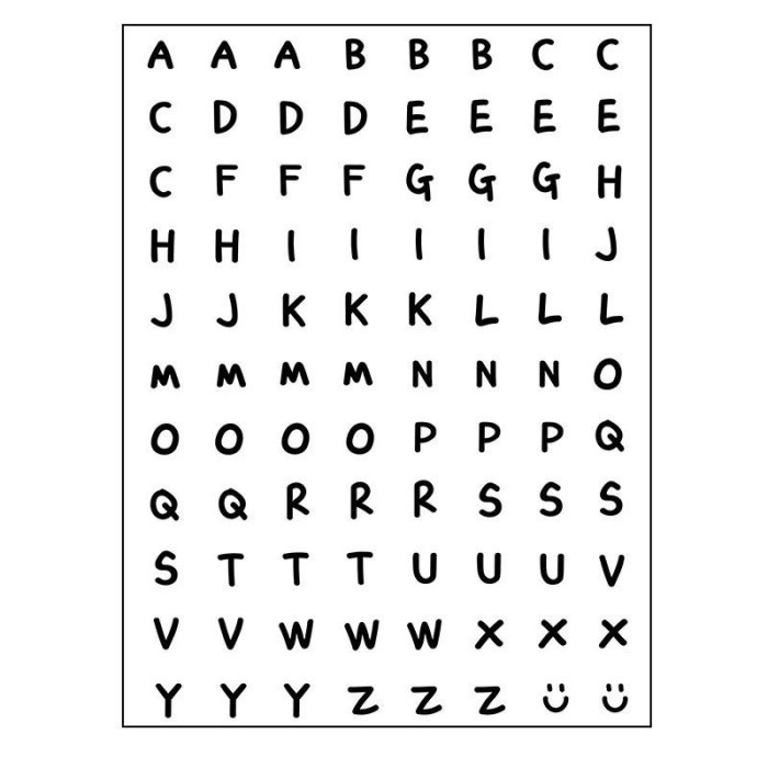

Sticker Sheet Alphabet Paper Huruf BUJO Scrapbook DIY Murah