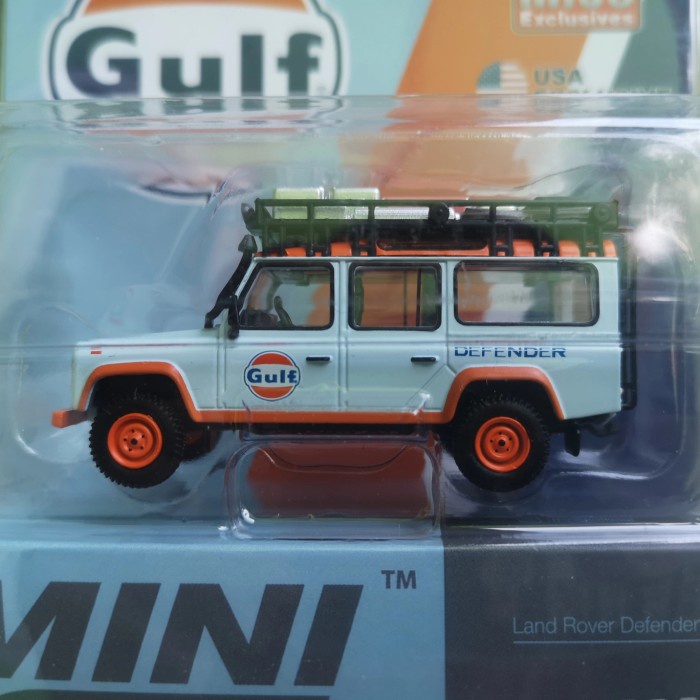 PROMO MINIGT MINI GT LAND ROVER DEFENDER 110 GULF TERMURAH