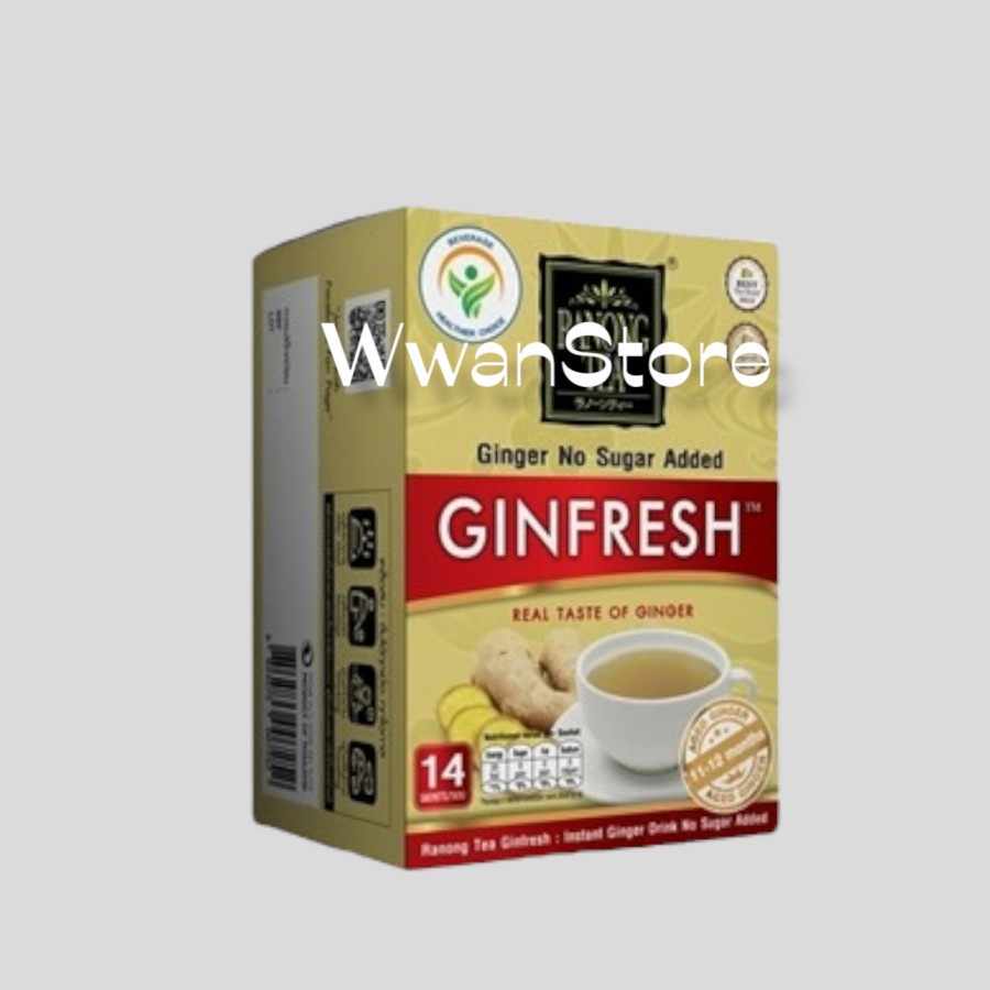 

Ranong Tea Ginfresh No Sugar added 14x5gr