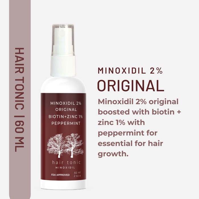 Minoxidil 2% Woman Wanita Anti Dht Blocker Biotin Zinc Obat Hair Tonic
