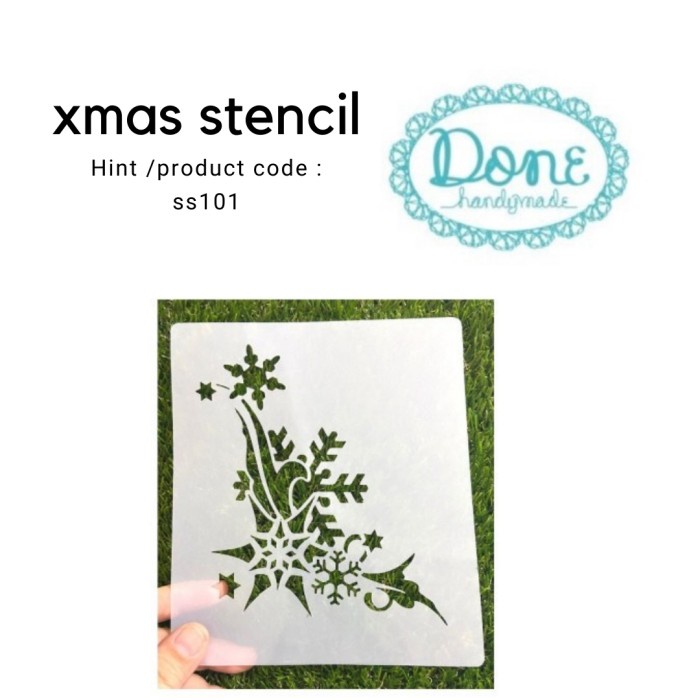 

Best Seller Christmas Stencil Natal Pola Stencil Pattern Pola Gambar Cake Ss101