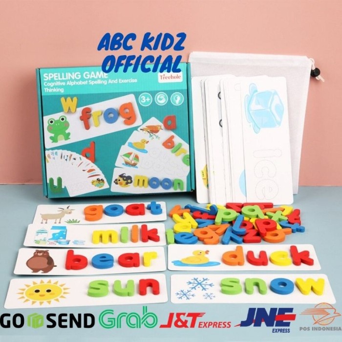 Mainan Anak Perempuan Edukasi Balita Frog Usia 3 Tahun Spelling Game