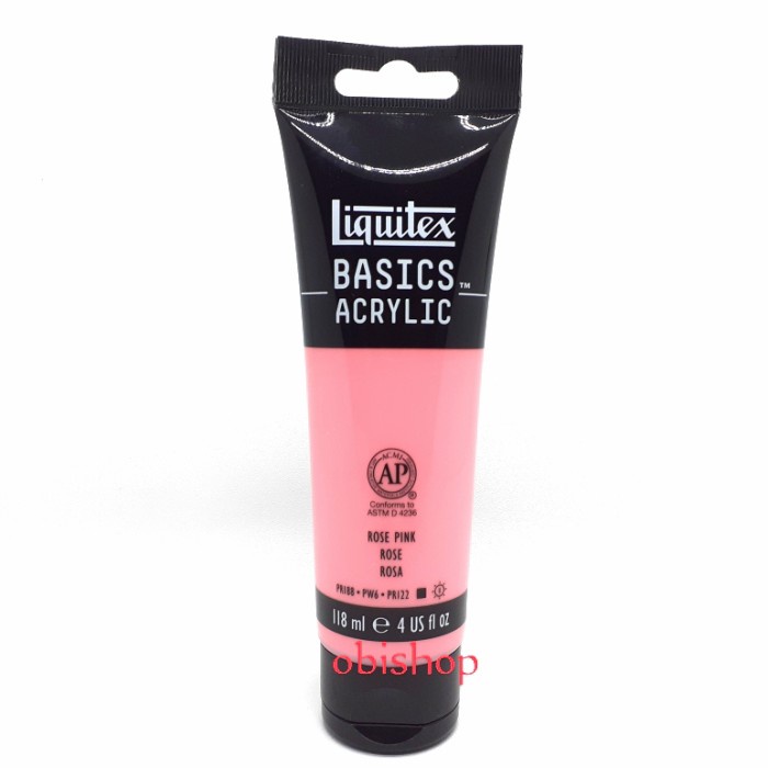 

Cat Akrilik Liquitex Basics Acrylic 118 Ml Rose Pink