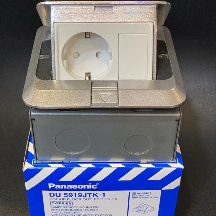 Stop Kontak Lantai Panasonic Du5919Jtk-1 Stop Arde + Blank Du5919