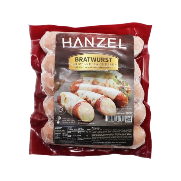 

HANZEL BRATWURST CHEESE 360 GR - SOSIS