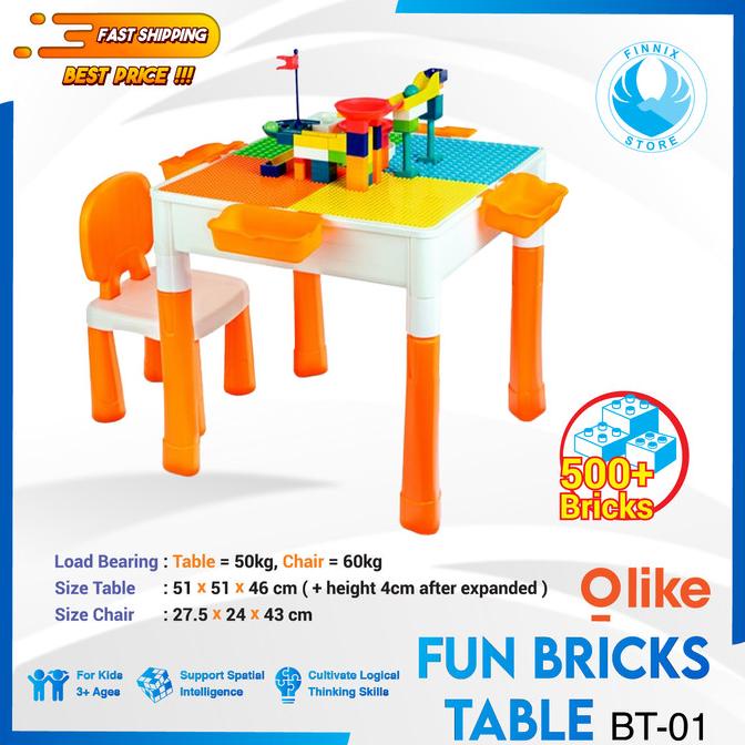 Olike Fun Bricks Table Edu Toys - Mainan Edukasi Anak