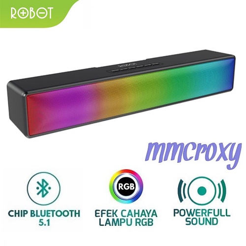 Robot RB580 Speaker Bluetooth Soundbar Speaker Powerful Stereo RGB - SMSYT