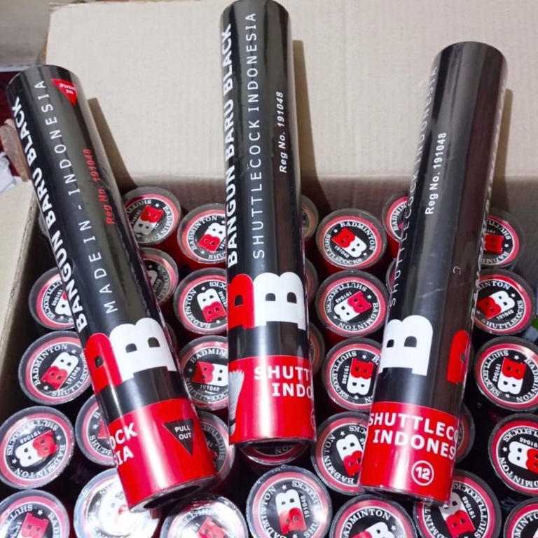 PALING DIMINATI. Shuttlecock kock cock BANGUN BARU Black kok badminton bulutangkis bagus murah terla