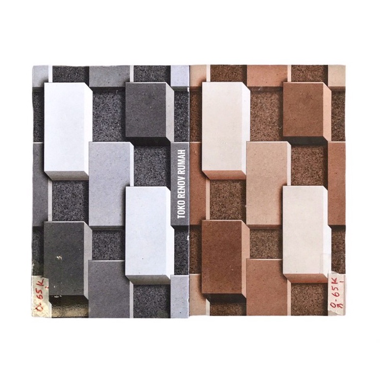 keramik dinding 25x40 motif 3d bata (glossy)/ keramik dinding dapur/ keramik kamar mandi/ keramik te