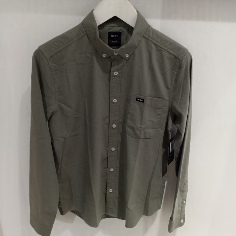 KEMEJA PRIA RVCA POLOS ORIGINAL THATLL DO STRETCH