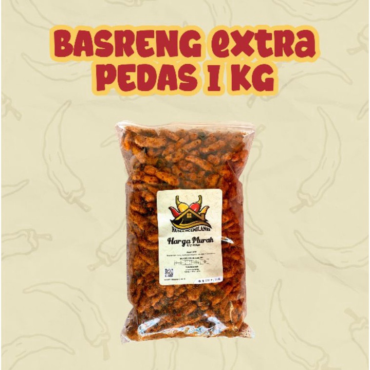 

Ready stock BASRENG EXTRA PEDAS DAUN JERUK 1KG Y9C