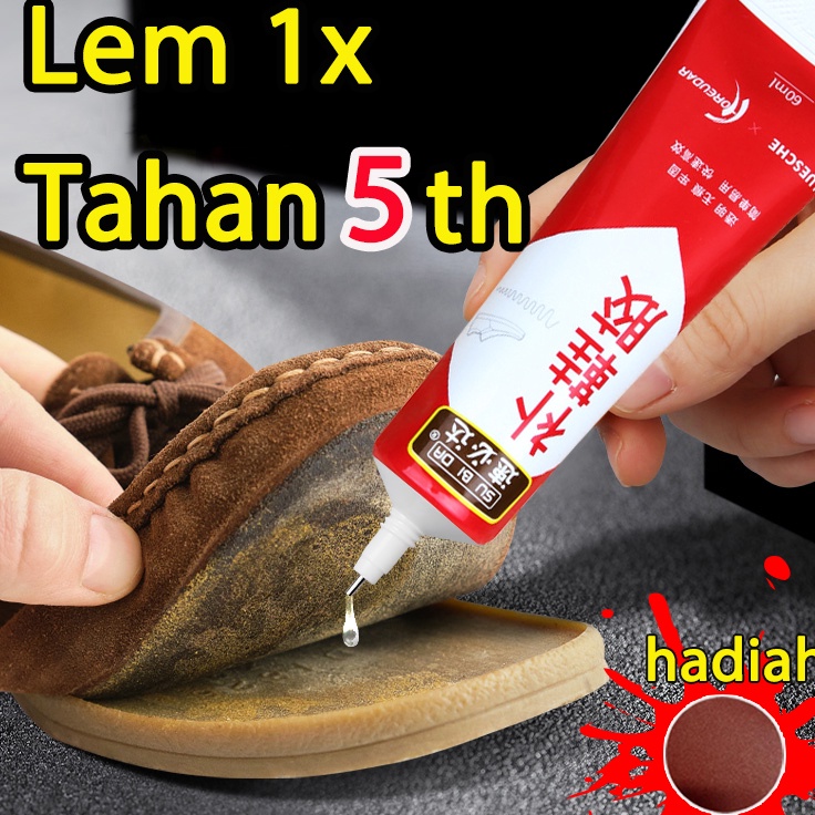 ⋆Promo⋆ TERLARIS Lem Sepatu Super Kuat Tahan Air 60 Ml /Lem Serbaguna Super Kuat/ Lem Besi Super Kua