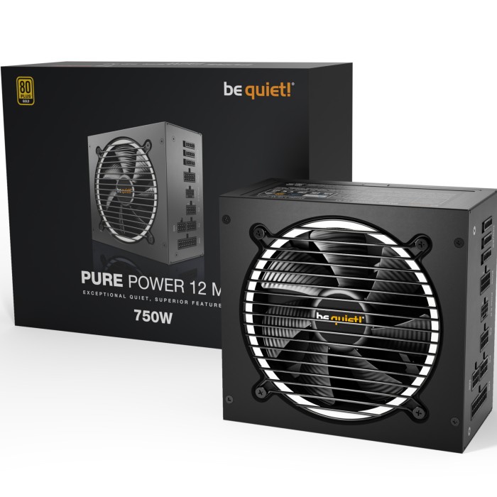 be quiet! PURE POWER 12 M 750W - Power Supply ATX 3.0 PCIe 5.0 Fully Modular 80+ Gold