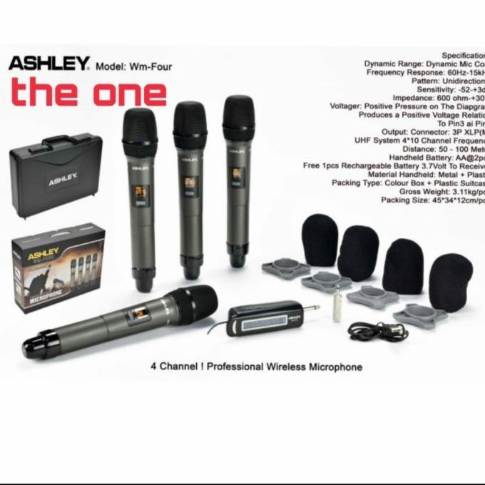 favorit] MIC WIRELESS SHURE X1 4 MIC PEGANG + KOPER