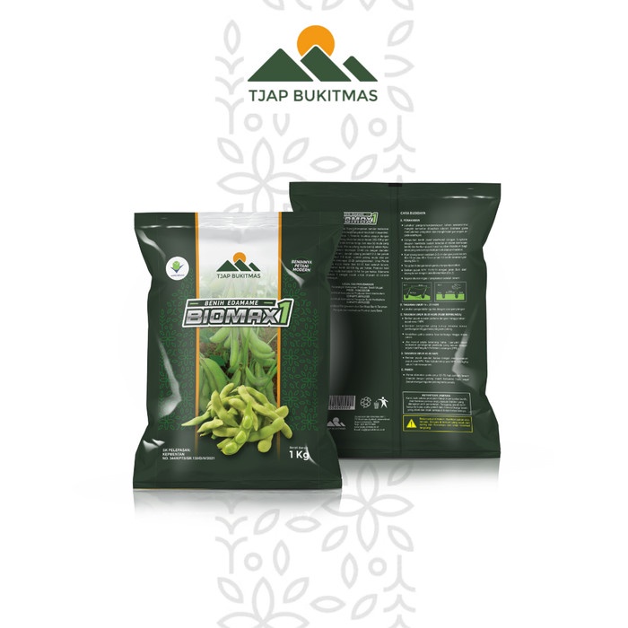 BENIH EDAMAME 1KG BERSERTIFIKAT VARIETAS BIOMAX 1 TJAP BUKITMAS ORIGINAL
