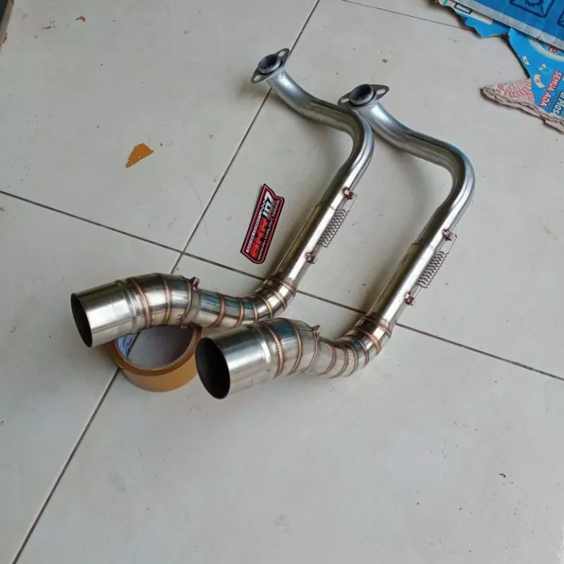 leheran knalpot vario kolong atas kobra inlet 50mm leher vario 125 vario 150