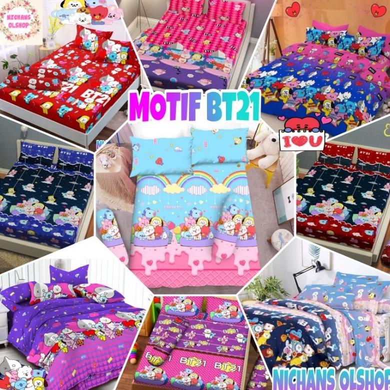 PROMO MERDEKA SPREI MOTIF BT21 BTS / SPREI KARTUN MOTIF BT21 / SPREI BT21 / SPREI KARAKTER BT21 / SP