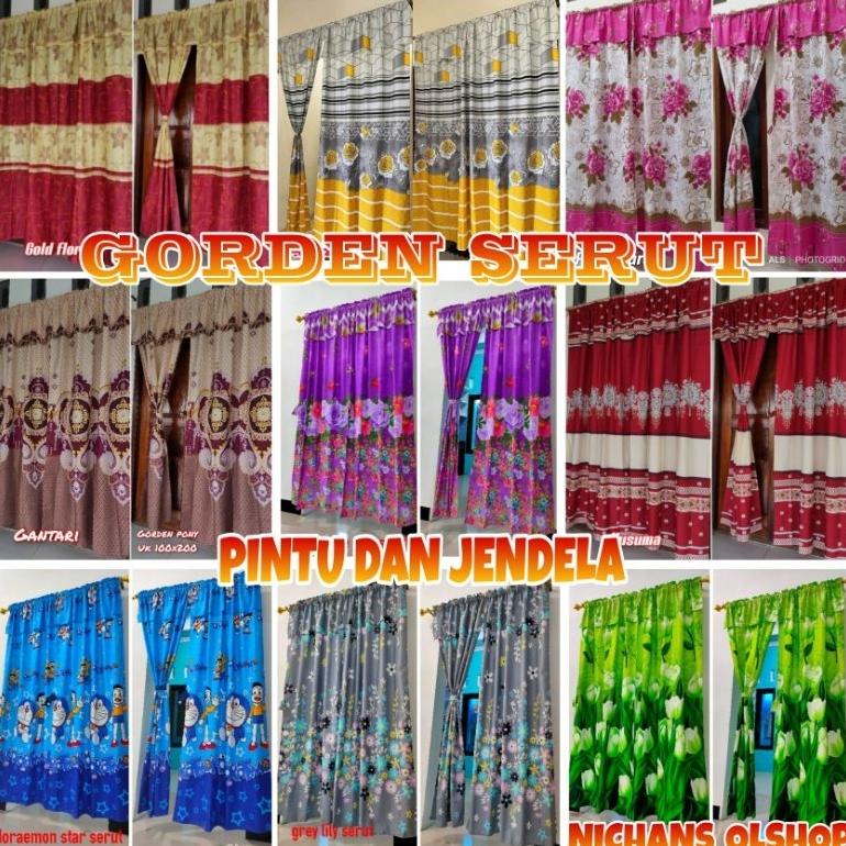 PROMO MERDEKA GORDEN SERUT PINTU TERBARU MOTIF BUNGA / GORDEN SHABBY / GROSIR GORDEN SERUT / GORDEN 