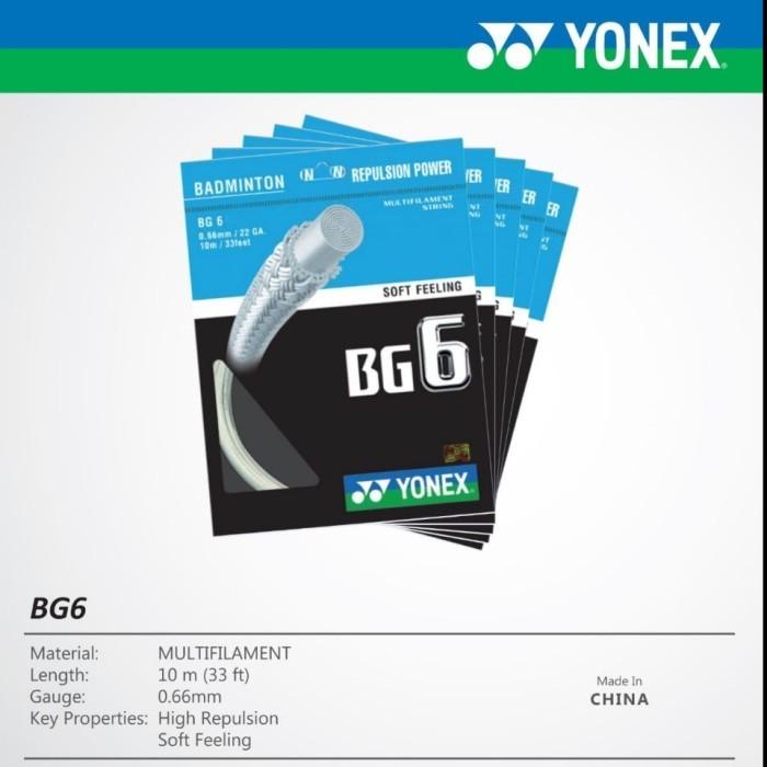 Senar Yonex Bg 6 / Senar Raket Bulutangkis Bg 6 / Senar Rakt Badminton