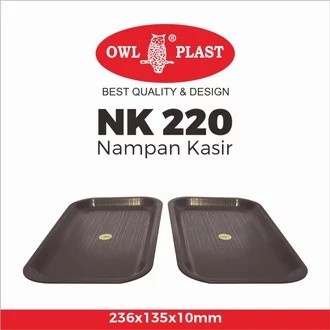 Nampan Kecil Tempat Bill Nota Bon 23x13x10CM Nampan Plastik Owl Tempat Saji Bill Bon Nota Cafe Resto