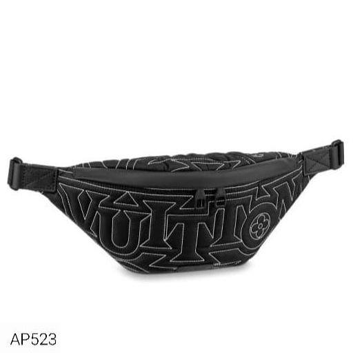 Waistbag Bumbag Pria Lv532 Discovery Black New Super Miror Vip Geostrata