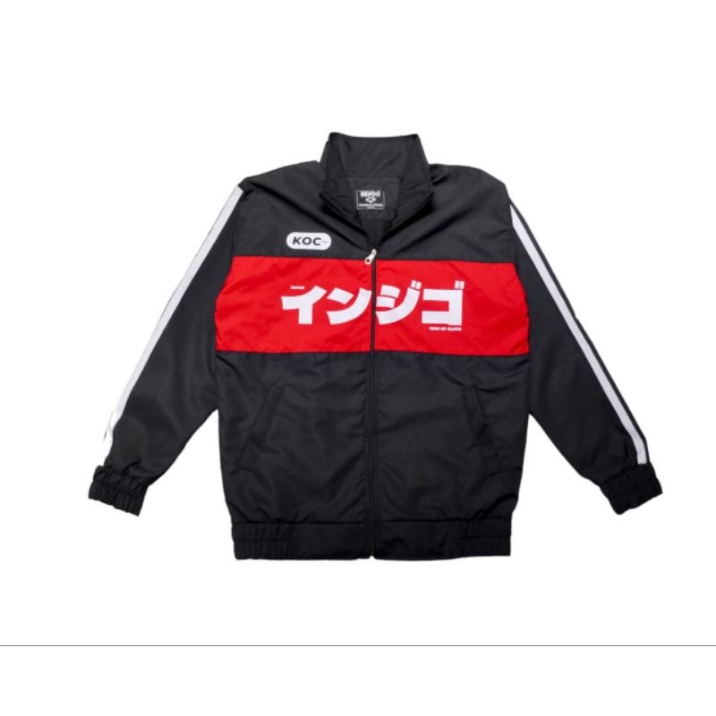 jaket parasut sporty original indigo black