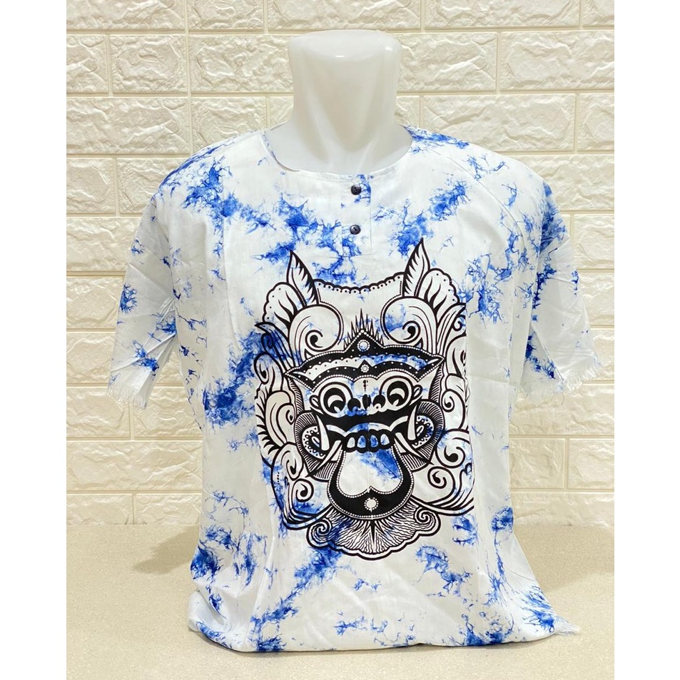 ←➲❊✩ BAJU BARONG BALI GABLES PRIA DASAR PUTIH BIG SIZE Promo