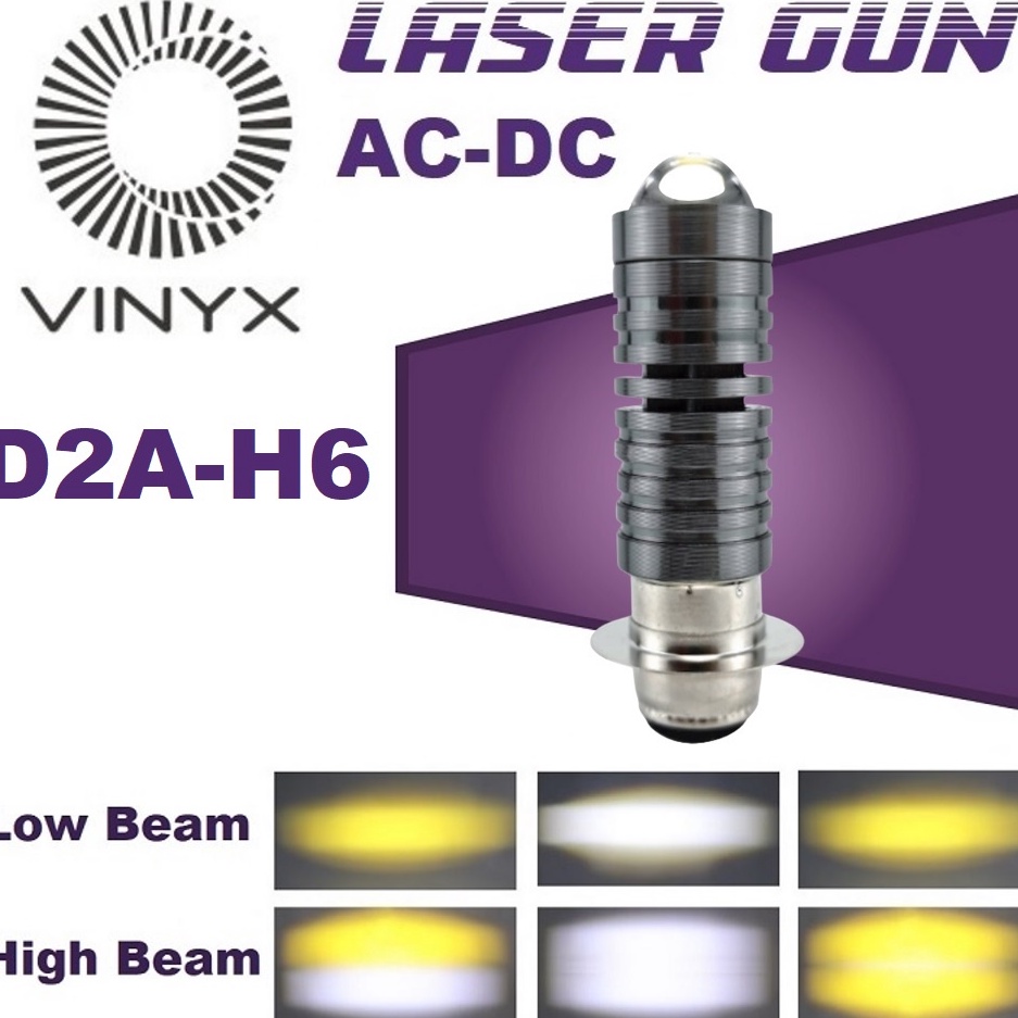 ➨PcB Lampu Utama LED LASER Motor AC DC Hi Lo 2 Warna H6 D2 D2A Bebek Matik Matic VINYX CSP ✦ ★★★