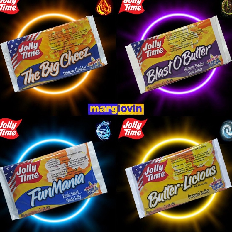 

Ready Jolly Time Popcorn microwave , varian rasa : TBC, BOB, FM, B L Diskon