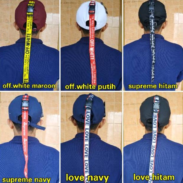 Terlaris Topi Korea Tali Panjang Gesper