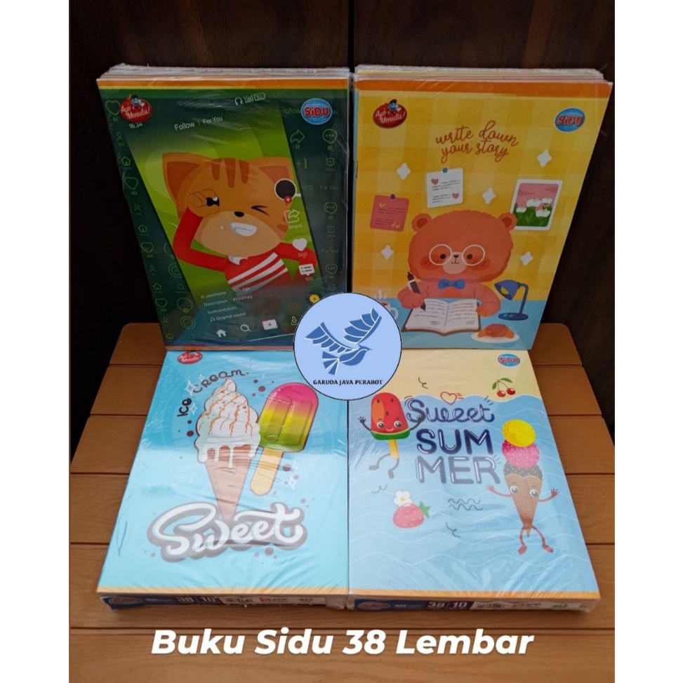 

Impor Terbaru (1pak) Buku Tulis Sidu 38 Lembar FNN