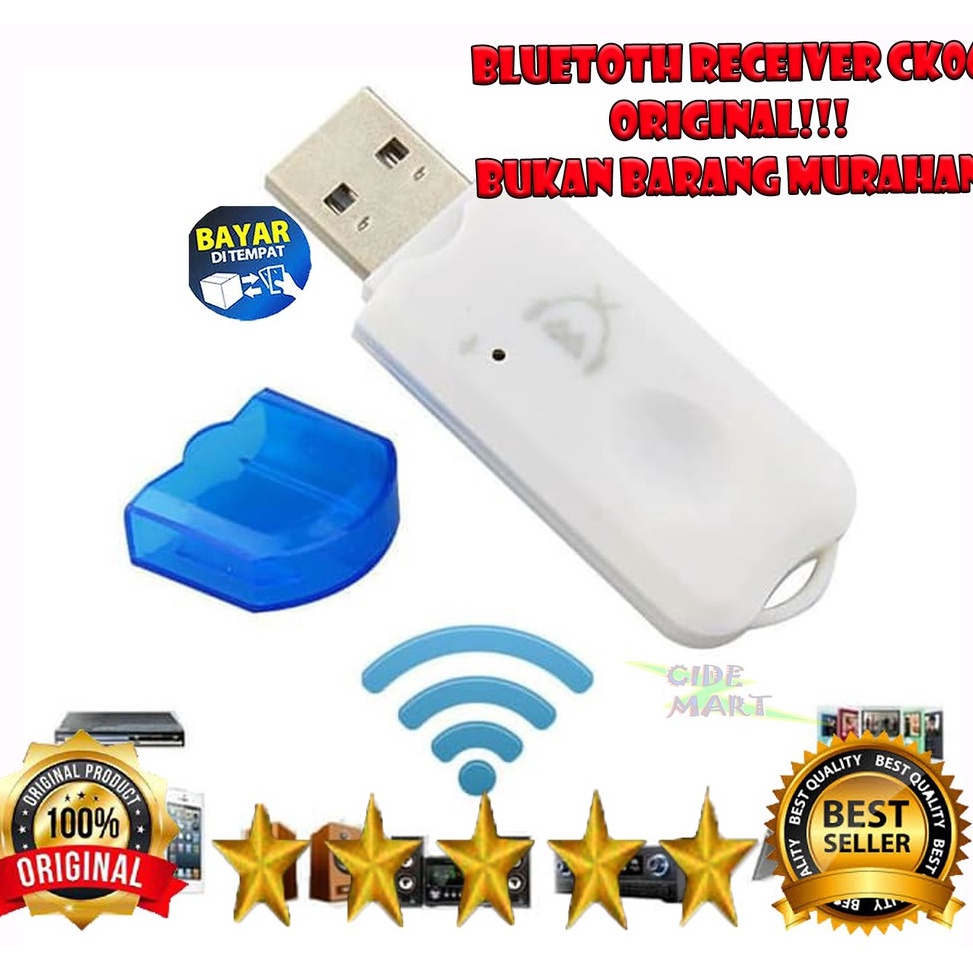 HP [ORIGINAL] BLUETOOTH RECEIVER CK06 / RECEIVER BLUETOOTH CK-06 / AUDIO RECEIVER CK 06 ❁ Terkini