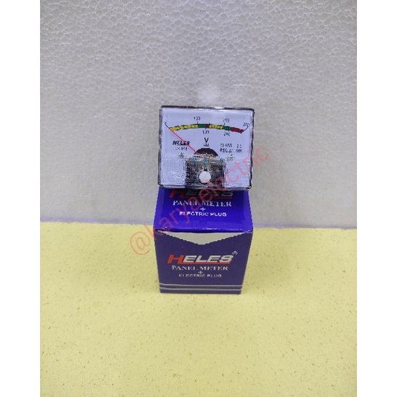 Terbaru VOLTMETER PANEL METER COLOK ANALOG HELES CR-848 CR 848 ORIGINAL Ready Stock