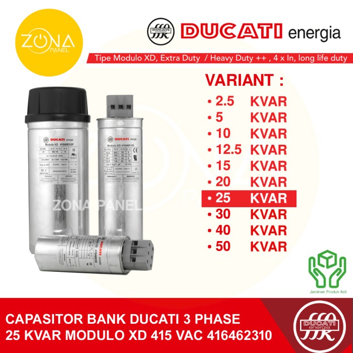 Baru Kapasitor Capasitor Bank Ducati 25 Kvar 25Kvar 415V 416462310