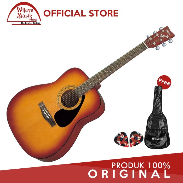 Yamaha Gitar Akustik Folk F-310 F310 F 310 Tbs + Softcase & 2 Pick