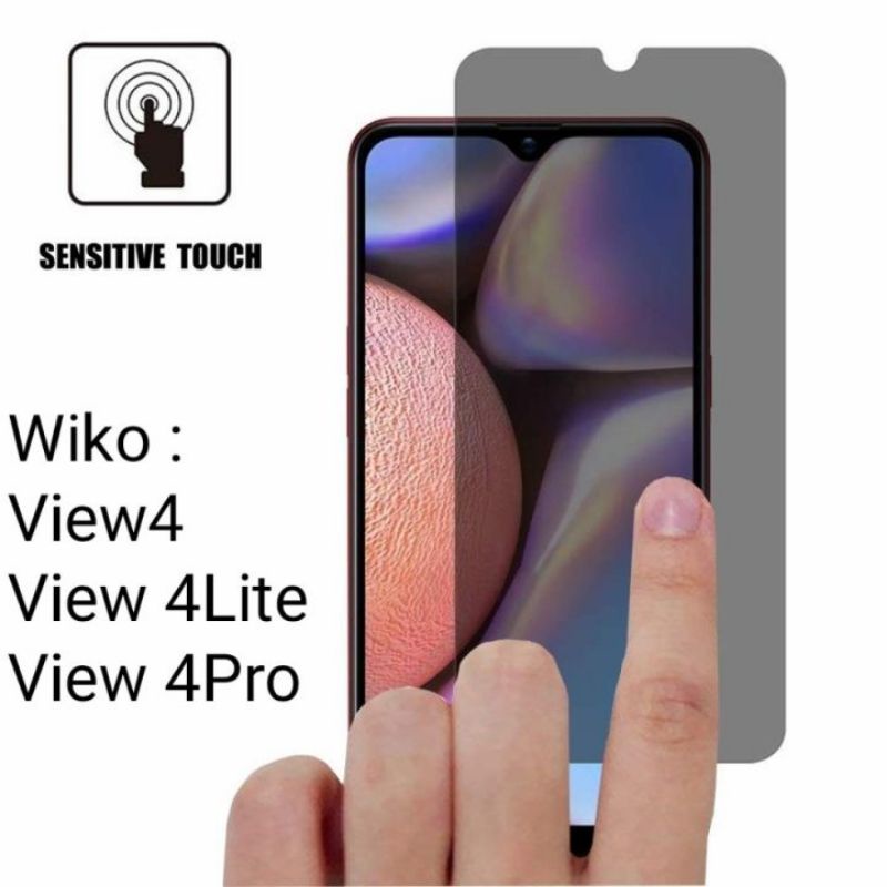 TEMPERED GLASS WIKO VIEW 4 VIEW 4 PRO VIEW 4 LITE ANTI GORES KACA SPY PRIVACY 9H MAGIC SCREEN GUARD 