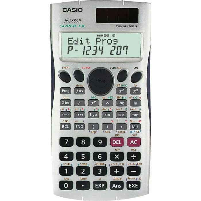 

Kalkulator/Calculator Scentific/Casio Fx-3650P/Program#Stok Terbatas